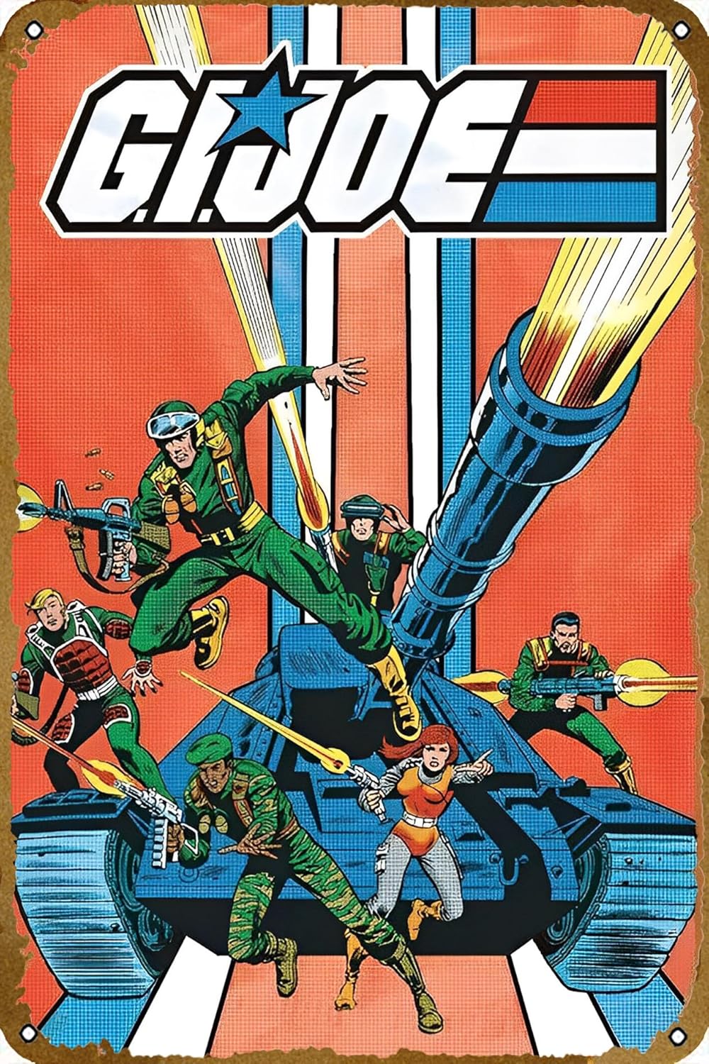 Vintage Collectible Posters - Gi Joe – Tanque – Póster