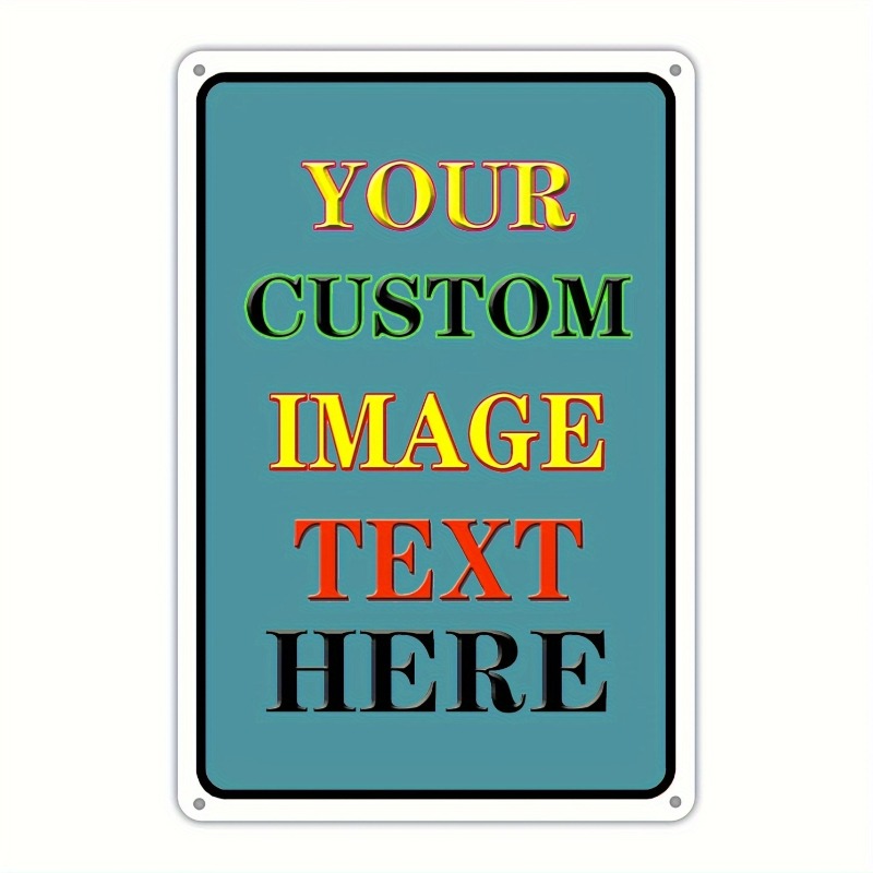 Vintage Collectible Plates - Placa de Hierro Rectangular con Foto