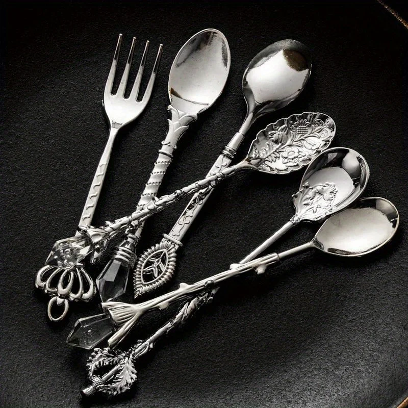 Vintage Collectible Spoons - Juego de 6 Cucharas y Tenedores
