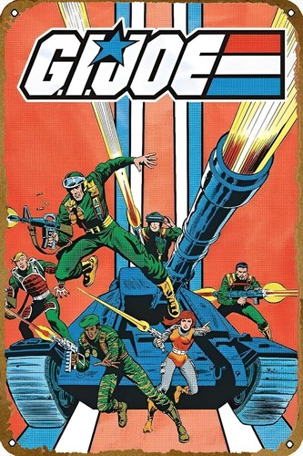 Gi Joe – Cartel de metal colec - Vintage Collectible Posters reseña y precio