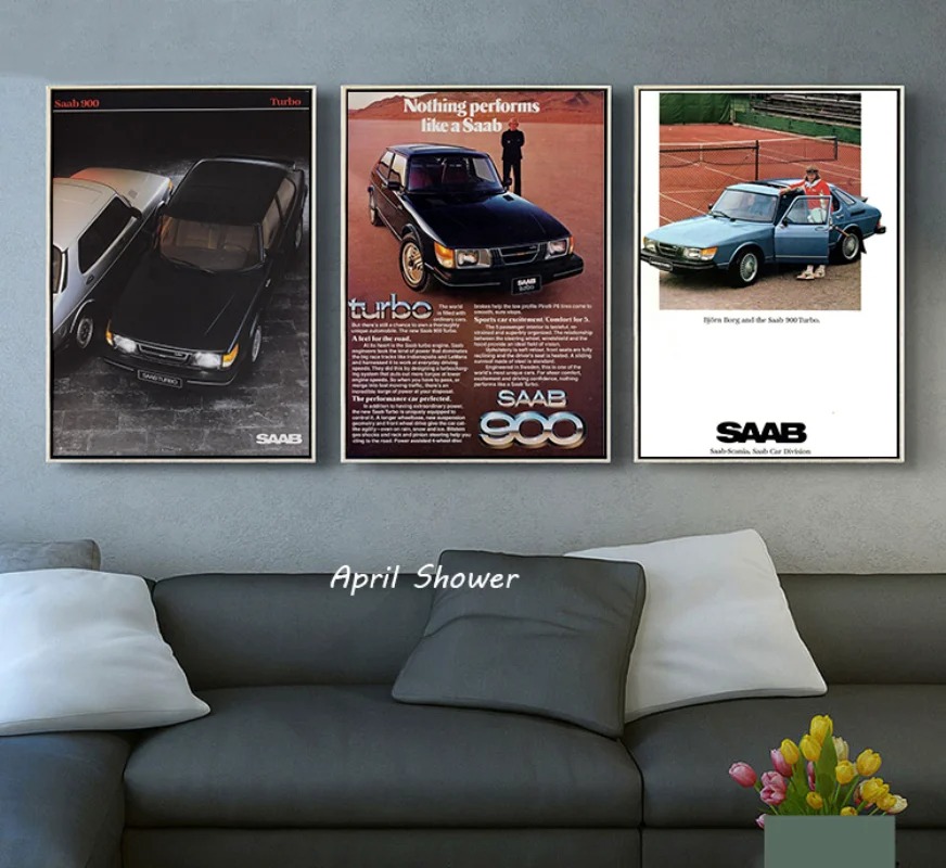 Póster clásico Vintage Saab 90 - Vintage Collectible Posters reseña y precio